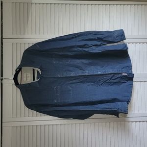 Weatherproof Denim Jean Mens Longsleeve Shirt 2X